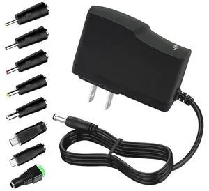DC 5V 1A Power Adapter 100-240V AC to DC Converter Transformer 5 Volt 500mA 1000mA Wall Charger 5V 1A Power Supply 5.5mmx2.1/2.5mm Plug with 8 Tips for Baby Monitor Camera TV Box Speaker Router DC 5V 1A Power Adapter 100-240V AC to DC Converter Transformer 5 Volt 500mA 1000mA Wall Charger 5V 1A Power Supply 5.5mmx2.1/2.5mm Plug with 8 Tips for Baby Monitor Camera TV Box Speaker Router