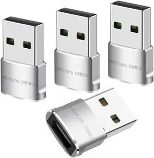 USB to USB C Adapter 4 Packs for iPhone Fast Charging, Transfer and Type C OTG Convert. USBC to A Compatible with iPhone 17/16/15 Plus Pro Max,iPad Pro Air 7/6/5 Almost USB Devices USB to USB C Adapter 4 Packs for iPhone Fast Charging, Transfer and Type C OTG Convert. USBC to A Compatible with iPhone 17/16/15 Plus Pro Max,iPad Pro Air 7/6/5 Almost USB Devices