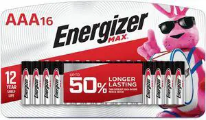 Energizer MAX AAA Batteries (16 Pack), Triple A Alkaline Batteries Energizer MAX AAA Batteries (16 Pack), Triple A Alkaline Batteries