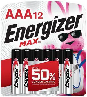 Energizer MAX AAA Batteries (12 Pack), Triple A Alkaline Batteries Energizer MAX AAA Batteries (12 Pack), Triple A Alkaline Batteries