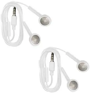 2 Pack Wired iPhone Earbuds/Headphones with 3.5mm Earphones with Microphone Volume Control Compatible for iPhone, iPad, iPod, Computer, MP3/4, Android Most 3.5mm Audio Devices White 2 Pack Wired iPhone Earbuds/Headphones with 3.5mm Earphones with Microphone Volume Control Compatible for iPhone, iPad, iPod, Computer, MP3/4, Android Most 3.5mm Audio Devices White
