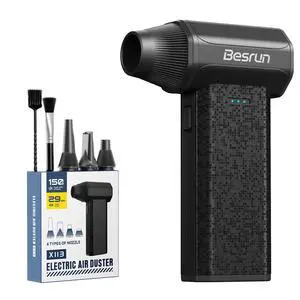 Electric Air Duster - 110,000 RPM Compressed Air Duster, 120W Cordless Air Blower for Computer KeyboardHouse, Outdoor & Car, 3-Speed Rechargeable Mini Turbo Fan, Type-C Fast Charge (X113) Electric Air Duster - 110,000 RPM Compressed Air Duster, 120W Cordless Air Blower for Computer KeyboardHouse, Outdoor & Car, 3-Speed Rechargeable Mini Turbo Fan, Type-C Fast Charge (X113)