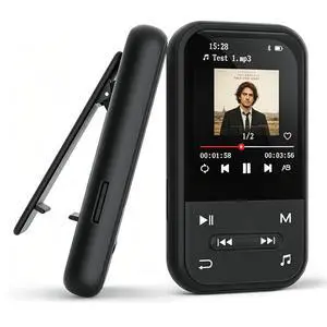 64GB Clip MP3 Player with Bluetooth 5.3, Music Player with FM Radio & Voice Recorder, E-Book, Portable Music Player Running & Workout, Supports up to 512GB, Earphones Included 64GB Clip MP3 Player with Bluetooth 5.3, Music Player with FM Radio & Voice Recorder, E-Book, Portable Music Player Running & Workout, Supports up to 512GB, Earphones Included