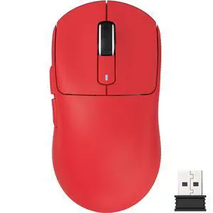 X3 Lightweight Wireless Gaming Mouse with Tri-Mode 2.4G/USB-C Wired/Bluetooth,26K DPI, PAW3395 Optical Sensor,Kailh GM8.0 Switch,5 programmable Buttons for PC/Win/Mac(Red) X3 Lightweight Wireless Gaming Mouse with Tri-Mode 2.4G/USB-C Wired/Bluetooth,26K DPI, PAW3395 Optical Sensor,Kailh GM8.0 Switch,5 programmable Buttons for PC/Win/Mac(Red)