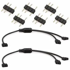 2 Pcs 5V 3 Pin ARGB Splitter Cable 11.8'' 1-to-2 Female to Female RGB Splitter Extension Cable with Male Pins ARGB LED Sync Cables for PC Computer Fans LED Strips 2 Pcs 5V 3 Pin ARGB Splitter Cable 11.8'' 1-to-2 Female to Female RGB Splitter Extension Cable with Male Pins ARGB LED Sync Cables for PC Computer Fans LED Strips