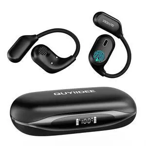 Open Ear Headphones, Bluetooth 5.4 Wireless Earbuds, 40H Playback, with LED Dgital Display, IP54 Waterproof Sports Headphones for Running, Cycling and Gym (Black) Open Ear Headphones, Bluetooth 5.4 Wireless Earbuds, 40H Playback, with LED Dgital Display, IP54 Waterproof Sports Headphones for Running, Cycling and Gym (Black)