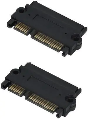 2 Pack SATA to SATA HDD Adapter, 22 Pin (7+15) Male to 22 pin Female Extender for 2.5 HDD, Sata Converter AdapterConnector Slimline 2 Pack SATA to SATA HDD Adapter, 22 Pin (7+15) Male to 22 pin Female Extender for 2.5 HDD, Sata Converter AdapterConnector Slimline