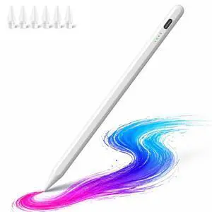 Pen for iPad (2018-2026) - 10 Min Fast Charge, Auto Sleep, Tilt Sensitivity, Palm Rejection, Active Pencil for iPad 11/10/9/8/7/6th Gen, Pro 13"/12.9"/11", Air 6/5/4/3, Mini 7/6/5th (White) Pen for iPad (2018-2026) - 10 Min Fast Charge, Auto Sleep, Tilt Sensitivity, Palm Rejection, Active Pencil for iPad 11/10/9/8/7/6th Gen, Pro 13"/12.9"/11", Air 6/5/4/3, Mini 7/6/5th (White)