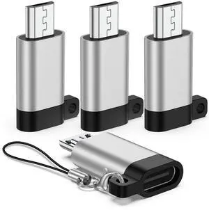 Micro USB to USB-C Adapter (4Pack), USB Type C Female to Micro Male Converter Support Charge & Data Sync, USB-C to USB-Micro Adapter for Samsung Galaxy S7/S7 Edge/S6/S6 Edge/J3/J7/Note 4/5, Nexus 5/6 Micro USB to USB-C Adapter (4Pack), USB Type C Female to Micro Male Converter Support Charge & Data Sync, USB-C to USB-Micro Adapter for Samsung Galaxy S7/S7 Edge/S6/S6 Edge/J3/J7/Note 4/5, Nexus 5/6