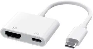 USB C to HDMI Adapter for TV, USBC to HDMI Adapter 4K@60Hz with 100W PD Fast Charging, Type C to HDMI Adapter for iPhone 16/15, iPad Pro, MacBook, Samsung to Monitor, HDTV, Projector USB C to HDMI Adapter for TV, USBC to HDMI Adapter 4K@60Hz with 100W PD Fast Charging, Type C to HDMI Adapter for iPhone 16/15, iPad Pro, MacBook, Samsung to Monitor, HDTV, Projector