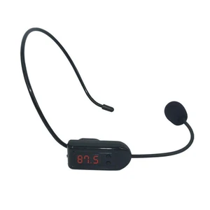 Wireless FM Condenser Microphone Headset | Hands-Free, Rechargeable Battery, Megaphone Mic for Voice Amplifier Wireless FM Condenser Microphone Headset | Hands-Free, Rechargeable Battery, Megaphone Mic for Voice Amplifier