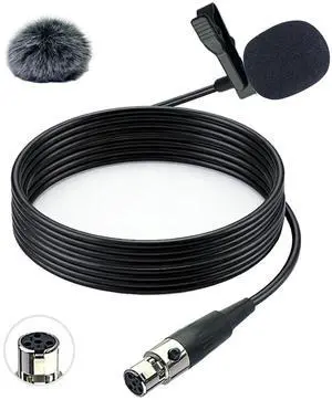 Ta4f Plug Lavalier Lapel Microphone for Shure Wireless Transmitter, 1.5M Wired Unidirectional Condenser Mic for YouTube, Lectures, Living Performance - Mini XLR Ta4f Plug Ta4f Plug Lavalier Lapel Microphone for Shure Wireless Transmitter, 1.5M Wired Unidirectional Condenser Mic for YouTube, Lectures, Living Performance - Mini XLR Ta4f Plug