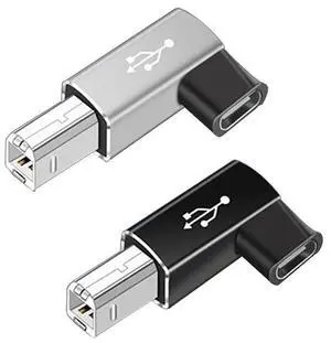 USB C Female to Midi 90 Degree Adapter, 2Pack Female USB C to Male USB B Printer Adapter, Compatible with Printers, MIDI, Eectric Pianos, Synthesizers, USB Microphones USB C Female to Midi 90 Degree Adapter, 2Pack Female USB C to Male USB B Printer Adapter, Compatible with Printers, MIDI, Eectric Pianos, Synthesizers, USB Microphones