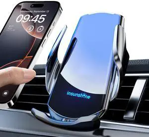 Wireless Car Charger, MAX 15W Fast Charging Auto Clamping, Sensing Phone Holder Mount, fit for iPhone 16 15 14 13 12 Pro Max Xs X, Samsung Galaxy S24 Ultra S23 S22 S21 S20 Note20 (1-Silver) Wireless Car Charger, MAX 15W Fast Charging Auto Clamping, Sensing Phone Holder Mount, fit for iPhone 16 15 14 13 12 Pro Max Xs X, Samsung Galaxy S24 Ultra S23 S22 S21 S20 Note20 (1-Silver)