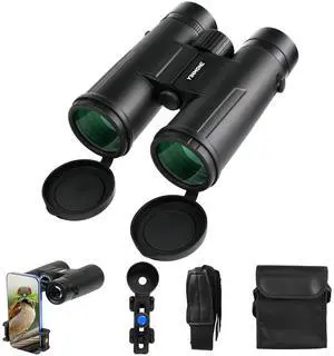 UHD 12X42 Waterproof Binocular with Phone Adapter,BAK4 Prism,FMC Lens,High Power Long Range Binoculars for Adults & Teens Hiking Wildlife Bird Watching,Outdoor Adventures,Sports,Travel,Concerts UHD 12X42 Waterproof Binocular with Phone Adapter,BAK4 Prism,FMC Lens,High Power Long Range Binoculars for Adults & Teens Hiking Wildlife Bird Watching,Outdoor Adventures,Sports,Travel,Concerts