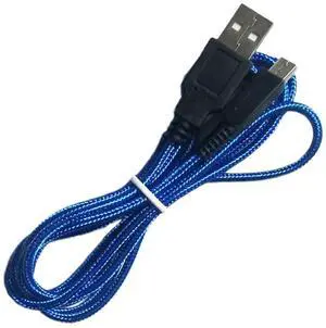 Zigmoon hair Braided 5FT USB Charger Cable for 3DS Power Charging Lead Compatible with Nintendo New 3DS XL/New 3DS/3DS XL,3DS,New 2DS XL,New 2DS/2DS XL/2DS,DSi/DSi XL - Blue Zigmoon hair Braided 5FT USB Charger Cable for 3DS Power Charging Lead Compatible with Nintendo New 3DS XL/New 3DS/3DS XL,3DS,New 2DS XL,New 2DS/2DS XL/2DS,DSi/DSi XL - Blue