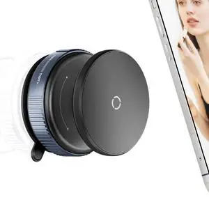 360°Adjustable Vacuum Magnetic Phone Holder, Removable Reusable Suction Cup Cell Phone Mount for Magsafe iPhone Use in Mirror Bathroom Wall Glass Kitchen Desk, Black 360°Adjustable Vacuum Magnetic Phone Holder, Removable Reusable Suction Cup Cell Phone Mount for Magsafe iPhone Use in Mirror Bathroom Wall Glass Kitchen Desk, Black