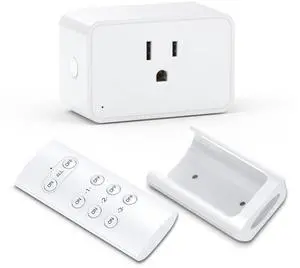 Remote Control Outlet, Wireless Electrical Outlets Switch Plug for Household Appliances, Christmas Lights, 100FT Range, Programmable, 1875W/15A, FCC & ETL Listed (1Socket+1 Remote +1 Bracket) Remote Control Outlet, Wireless Electrical Outlets Switch Plug for Household Appliances, Christmas Lights, 100FT Range, Programmable, 1875W/15A, FCC & ETL Listed (1Socket+1 Remote +1 Bracket)