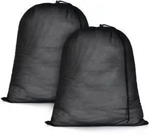 20x24 inch Mesh Laundry Bags 2 Pack Fine Mesh Heavy Duty Drawstring Bag Washable Medium Toy Sack Washing Bag for Home Dorm Hotel Camp Beach Travel Storage Don't Drying, Melting 140-176 Black 20x24 inch Mesh Laundry Bags 2 Pack Fine Mesh Heavy Duty Drawstring Bag Washable Medium Toy Sack Washing Bag for Home Dorm Hotel Camp Beach Travel Storage Don't Drying, Melting 140-176 Black