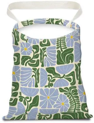 Car Trash Can, Seat Back Hanging Trash Bag, Cute Canvas Garbage Bag, Essential Car Trash Bin Cars Organizers Floral Leaves Car Trash Can, Seat Back Hanging Trash Bag, Cute Canvas Garbage Bag, Essential Car Trash Bin Cars Organizers Floral Leaves