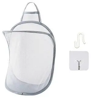 Mesh Collapsible Small Wall Laundry BasketsHanging Laundry Hamperfor Hotel, University Dormitory Use by HHSSALIN (1, CLASSIC) Mesh Collapsible Small Wall Laundry BasketsHanging Laundry Hamperfor Hotel, University Dormitory Use by HHSSALIN (1, CLASSIC)