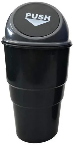 Automotive Cup Holder Trash Can, Mini Car Garbage Can Vehicle Rubbish Bins with Lid for Car Office Home Bedroom Desk (Grey) Automotive Cup Holder Trash Can, Mini Car Garbage Can Vehicle Rubbish Bins with Lid for Car Office Home Bedroom Desk (Grey)