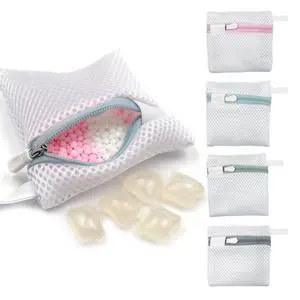 4PCS Laundry Pod Bags with Zipper, Laundry Pod Anti-Sticking Bag, Laundrys Pods Dissolution Protection Bag Scent Beads Bags Durable Storage Bag for Pods Scented Beads 4PCS Laundry Pod Bags with Zipper, Laundry Pod Anti-Sticking Bag, Laundrys Pods Dissolution Protection Bag Scent Beads Bags Durable Storage Bag for Pods Scented Beads