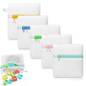 5PCS Laundry Pod Anti-Sticking Bag, Mini Mesh Washing Net, Laundry Pods Dissolution Protection Bag, Washing Pods Storage, 5 Colors 5PCS Laundry Pod Anti-Sticking Bag, Mini Mesh Washing Net, Laundry Pods Dissolution Protection Bag, Washing Pods Storage, 5 Colors