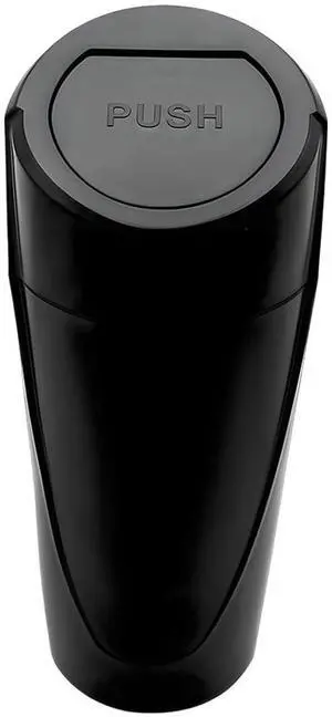 Car Trash Can Bin with Lid, Leakproof Mini Cup Holder Garbage Bin Portable Storage Container, Multipurpose Cup Type Dustbin Interior Organizer for Vehicle Home Office (Black) Car Trash Can Bin with Lid, Leakproof Mini Cup Holder Garbage Bin Portable Storage Container, Multipurpose Cup Type Dustbin Interior Organizer for Vehicle Home Office (Black)