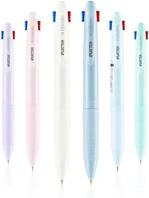 6-Pack 4-Color Gel Pens, 0.5mm Fine Point, Quick-Dry Ink, Soft Grip 6-Pack 4-Color Gel Pens, 0.5mm Fine Point, Quick-Dry Ink, Soft Grip