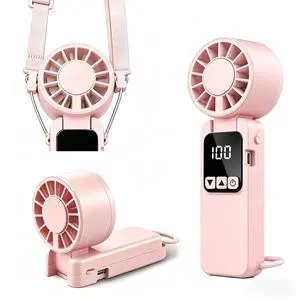 Portable HandHeld Turbo Fan 6000mAh,Portable Handheld USB Rechargeable Fans with 1-199 Speeds Adjustment with LED Display and Foldable Design for Outdoor/Office/Travel/Women/Gifts(Pink) Portable HandHeld Turbo Fan 6000mAh,Portable Handheld USB Rechargeable Fans with 1-199 Speeds Adjustment with LED Display and Foldable Design for Outdoor/Office/Travel/Women/Gifts(Pink)