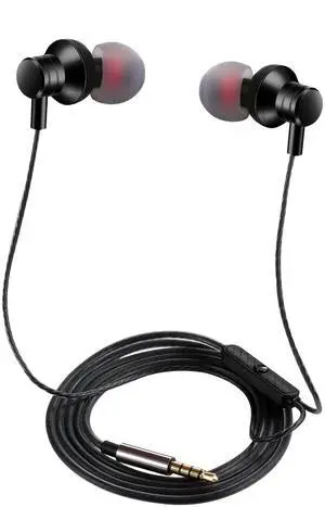 Wired Earbuds Headphones with Microphone Stereo Bass Earphones Noise Isolation in-Ear Headset Compatible with All Smartphones Tablets iPod IPad MP3 Player That with 3.5 mm Interface(Black) Wired Earbuds Headphones with Microphone Stereo Bass Earphones Noise Isolation in-Ear Headset Compatible with All Smartphones Tablets iPod IPad MP3 Player That with 3.5 mm Interface(Black)