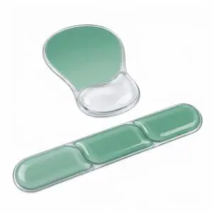 Ergonomic Gel Mouse Pad and Keyboard Wrist Rest Set, Crystal Gel Cushion Support, PU Base, Smooth Tracking Surface, Easy to Clean Desk Accessories for Office Home Laptop (Gradient Mint Green) Ergonomic Gel Mouse Pad and Keyboard Wrist Rest Set, Crystal Gel Cushion Support, PU Base, Smooth Tracking Surface, Easy to Clean Desk Accessories for Office Home Laptop (Gradient Mint Green)