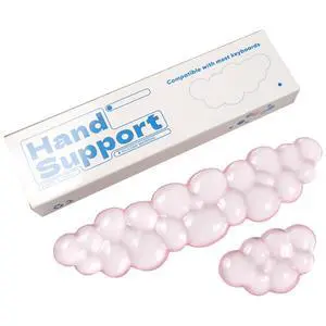 Ergonomic Gel Cloud Keyboard and Mouse Wrist Rest Set Clear Wrist Rest for Keyboard 60%/68%/75%, Comfort & Support for Typing and Gaming (Light Pink) Ergonomic Gel Cloud Keyboard and Mouse Wrist Rest Set Clear Wrist Rest for Keyboard 60%/68%/75%, Comfort & Support for Typing and Gaming (Light Pink)