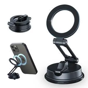 Magnetic Car Phone Holder, Magsafe Suction Cup Phone Mount for Car Rv Gym Shower,Metal Arm,360° Rotation,Foldable,Reusable,Dashboard Car Mount for iPhone 17 16 Pro Max 15 14 13 12 Plus Android Magnetic Car Phone Holder, Magsafe Suction Cup Phone Mount for Car Rv Gym Shower,Metal Arm,360° Rotation,Foldable,Reusable,Dashboard Car Mount for iPhone 17 16 Pro Max 15 14 13 12 Plus Android