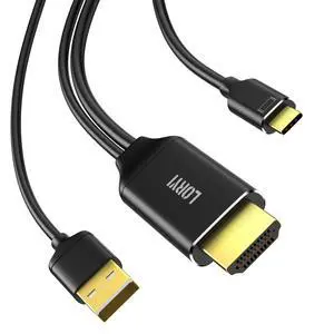 HDMI to USB-C Cable, Xreal Air AR 4K@60Hz 6.6ft HDMI to Type-C,USB Powered, Hdmi to USB-C Adapter, Compatible for Mobile Monitor,Nreal Air, Xreal AR, Rokid air, Switch, Steam Deck HDMI to USB-C Cable, Xreal Air AR 4K@60Hz 6.6ft HDMI to Type-C,USB Powered, Hdmi to USB-C Adapter, Compatible for Mobile Monitor,Nreal Air, Xreal AR, Rokid air, Switch, Steam Deck