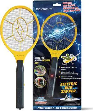 Electric Fly Swatter Bug Zapper Battery Operated Flies Killer Indoor and Outdoor Pest Control Mosquito Zapper and Insect Catcher Racket Electric Fly Swatter Bug Zapper Battery Operated Flies Killer Indoor and Outdoor Pest Control Mosquito Zapper and Insect Catcher Racket