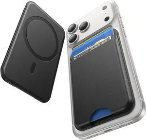 for MagSafe Wallet, 5 Card Holder, Slim Leather Magnetic Wallet for iPhone 17/16/15/14/13/12 Pro Max Plus Air Series, 1 Card Slots & 1 Cash Slot,Black for MagSafe Wallet, 5 Card Holder, Slim Leather Magnetic Wallet for iPhone 17/16/15/14/13/12 Pro Max Plus Air Series, 1 Card Slots & 1 Cash Slot,Black