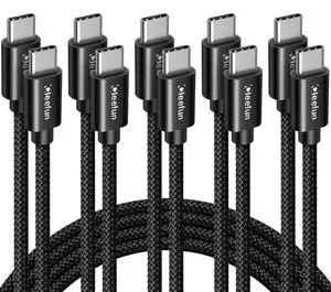 USB C to USB C Cable 3ft, 5-Pack C to C Cable Fast Charging 60W USB C to USB C Cable 3ft, 5-Pack C to C Cable Fast Charging 60W