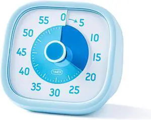 60 Minute Visual Timer for Kids, Countdown Clock with Silent or Ticking Sound, Easy Twist Dial for Classroom, Teachers, Students, Homework, Reading, ADHD Focus 60 Minute Visual Timer for Kids, Countdown Clock with Silent or Ticking Sound, Easy Twist Dial for Classroom, Teachers, Students, Homework, Reading, ADHD Focus