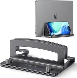 Vertical Laptop Stand, Adjustable Aluminum Laptop Stand (Fits Up to 17.3"), Space-Saving Vertical Stand with Non-Slip & Scratch-Resistant Silicone, Compatible with MacBook Pro/Air Vertical Laptop Stand, Adjustable Aluminum Laptop Stand (Fits Up to 17.3"), Space-Saving Vertical Stand with Non-Slip & Scratch-Resistant Silicone, Compatible with MacBook Pro/Air