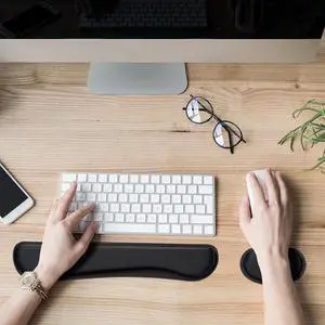 Keyboard Wrist Rest,Ergonomic Wrist Support for Keyboard,Black Keyboard Wrist Rest,Ergonomic Wrist Support for Keyboard,Black