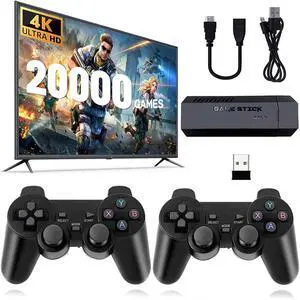 2026 Upgrade Retro Game Console Stick, 21000+ Classic Video Games, Plug & Play for TV HD output, Dual 2.4G Wireless Controllers, Suitable for family entertainment friendly gatherings 2026 Upgrade Retro Game Console Stick, 21000+ Classic Video Games, Plug & Play for TV HD output, Dual 2.4G Wireless Controllers, Suitable for family entertainment friendly gatherings