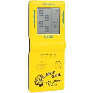 Retro Handheld Brick Game Console,Tank/Racing/Building Block Game,3.5-inch Large Screen,Built-in 23 Games (Yellow) Retro Handheld Brick Game Console,Tank/Racing/Building Block Game,3.5-inch Large Screen,Built-in 23 Games (Yellow)