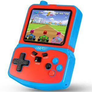Portable Video Game Console for Kids, 220 Built-in Classic Retro Games, Handheld Plug & Play Player with 3.5'' IPS Screen, Rechargeable Travel Toy Birthday Gift for Boys & Girls- Blue Portable Video Game Console for Kids, 220 Built-in Classic Retro Games, Handheld Plug & Play Player with 3.5'' IPS Screen, Rechargeable Travel Toy Birthday Gift for Boys & Girls- Blue