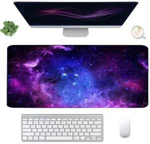 Extended Gaming Mouse Pad(35.4x15.7 in), Large Desk Pad Laptop Computer Keyboard Mat Waterproof Desk Decor Writing Pad for Work, Game, Office, Home - Galactic Extended Gaming Mouse Pad(35.4x15.7 in), Large Desk Pad Laptop Computer Keyboard Mat Waterproof Desk Decor Writing Pad for Work, Game, Office, Home - Galactic