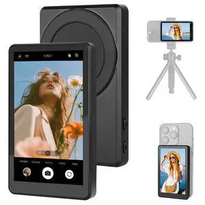 Selfie Monitor Screen for iPhone & Android Magnetic Phone Rear Camera 4K HD Display for Photos & Record Videos, Vlog, Live Stream, TikTok, Content Creator Selfie Monitor Screen for iPhone & Android Magnetic Phone Rear Camera 4K HD Display for Photos & Record Videos, Vlog, Live Stream, TikTok, Content Creator