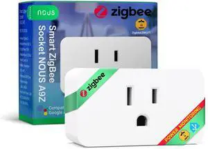 Zigbee Smart Plug, Energy Monitoring, Required, ETL Certified, Compatible with Alexa, Google Home, Home Assistant, SmartThings, Remote App Control, Smart Outlet, 1 Pack Zigbee Smart Plug, Energy Monitoring, Required, ETL Certified, Compatible with Alexa, Google Home, Home Assistant, SmartThings, Remote App Control, Smart Outlet, 1 Pack