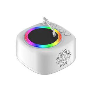 Retro Vinyl Record Player Style Bluetooth Speaker, Mini Portable Wireless Speaker with Dynamic RGB Rhythm Lights, HiFi Stereo Sound, Rechargeable Battery, Desktop Decor Speaker for Bedroom Home Gift Retro Vinyl Record Player Style Bluetooth Speaker, Mini Portable Wireless Speaker with Dynamic RGB Rhythm Lights, HiFi Stereo Sound, Rechargeable Battery, Desktop Decor Speaker for Bedroom Home Gift