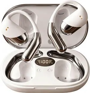 H5 AI Translation Earbuds: Real-Time 2-Way Language Translator Device (198+ Languages) for Face-to-Face & Travel, Bluetooth Headphones, Audifonos Traductores - Rust & White H5 AI Translation Earbuds: Real-Time 2-Way Language Translator Device (198+ Languages) for Face-to-Face & Travel, Bluetooth Headphones, Audifonos Traductores - Rust & White
